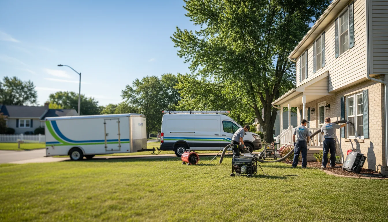Flooded Basement Restoration And Cleanup With Repair in Chippewa Falls, WI near me